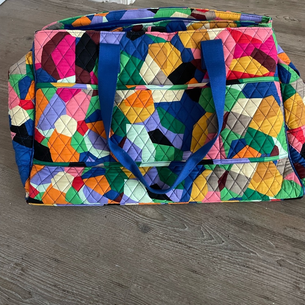 Vintage Vera Bradley Triple Compartment Travel Bag